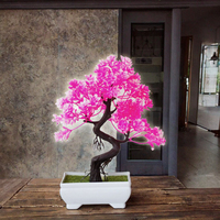 Petit arbre artificiel en plastique vert, plantes en pot, ornements pour la décoration de la maison, décoration de jardin d'hôtel