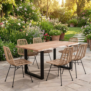 Silla de ratán ecológica para exteriores, muebles modernos resistentes a la intemperie para jardín, balcón, patio, a precio económico desde Vietnam. - Product Image 6