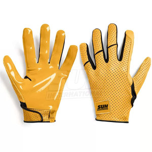Guantes de Fútbol Americano de Cuero de Primera Calidad, Material Duradero, Opciones Personalizables, Ropa Deportiva Unisex de Pakistán, Venta al Por Mayor - Product Image 6