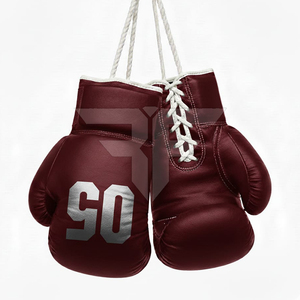 Gants de boxe professionnels en cuir de qualité supérieure 12 oz, MMA, Muay Thai, entraînement de combat, respirants, anti-humidité, fermeture à boucle et crochet - Product Image 1