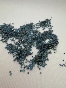Diamants bleus naturels fantaisie 1-3 mm taille mêlée, taille brillant calibrée, pierres précieuses authentiques extraies de la terre, 50 carats, montre de luxe - Product Image 2