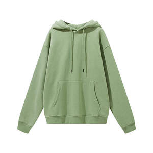 Sudadera con Capucha Oversize para Hombre, 100% Algodón, Tejido de Felpa, Térmica para Invierno, Logotipo Bordado en la Parte Delantera, Estilo Hip Hop - Product Image 1