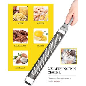 Grattugia Manuale in Acciaio Inossidabile per Cucina, per Formaggio, Limone, Parmigiano, Cioccolato, Cocco, Lime, Noce Moscata e Agrumi - Product Image 2