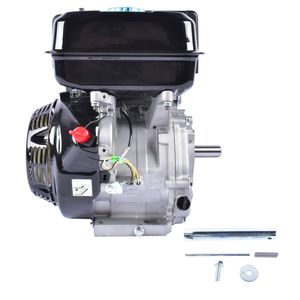 Motore a Benzina 4 Tempi 15HP 420cc Nero con Albero Orizzontale OHV Avviamento a Strappo per Go Kart e Spaccalegna - Nuovo - Product Image 2