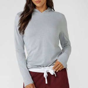 Sudadera Holgada Personalizada para Mujer, Manga Larga, Bolsillo Tipo Canguro, Color Sólido, Estilo Casual - Product Image 1