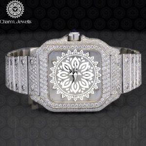Reloj de Lujo para Hombre Charm_Jewells, de Acero Inoxidable, Caja Cuadrada de 40 mm, Esfera Analógica, Cristal de Zafiro, Botón de Empuje, Mecanismo Oculto 10 - Product Image 1