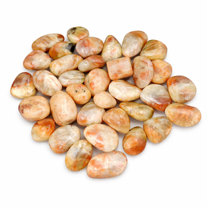 Pierres roulées en pierre de soleil naturelle, pierre de soleil orange, cristal de guérison pour la méditation Reiki, décoration énergétique, vente en gros - Product Image 1