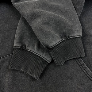 Sudadera con capucha oversize personalizada al por mayor para hombre, gris ahumado, estilo vintage, 100% algodón pesado, con cuello y bolsillo, para otoño - Product Image 5