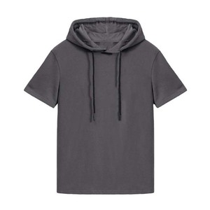 2026 Custom <b>Men's</b> Regular Fit <b>Short</b> <b>Sleeve</b> <b>Hoodies</b> 100% Cotton Puff Printing Embroidered Sublimated Eco-Friendly Summer Use - Product Image 1