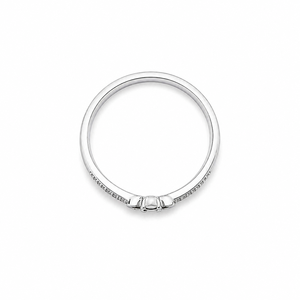 Anillo de Plata de Ley 925 con Lazo y Circonita Cúbica para Mujer, Minimalista, Elegante, Acabado Pulido, para Uso Diario, Bodas y Fiestas - Product Image 4