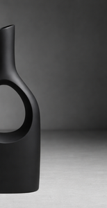 Luxury Geometric Hollow <b>Matte</b> Black Metal Vase Elegant Handcrafted Modern Home Decor <b>Table</b> Centerpiece Single Unit Only - Product Image 6