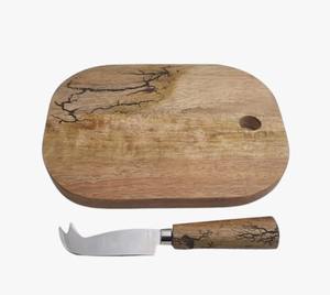 Planche à découper pliable en bambou bio de haute qualité pour cuisine, plateau de service en marbre pour aliments et fromages, idéal pour le bureau - Product Image 2