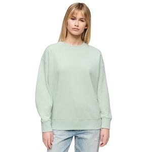 Sudadera de punto para mujer al por mayor OEM, diseño liso personalizado con logo frontal, transpirable, de manga larga y corte ajustado para invierno - Product Image 2