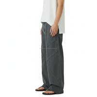 Pantalons larges pour hommes, style baggy, patchwork, sur mesure, OEM, vente en gros