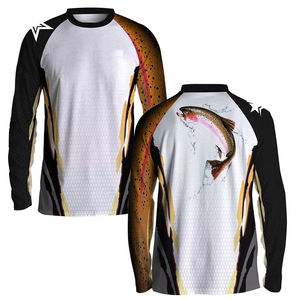 Camiseta Sublimada de Alto Rendimiento para Pesca, Diseño Personalizado, Tallas Grandes, MOQ Bajo, Spandex/Poliéster Transpirable - Product Image 2