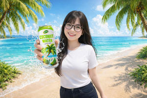 Fabricante y Exportador Vietnamita de Bebidas y Alimentos de Marca Privada, Agua de Coco Natural con Sandía 250ml 320ml 360ml 500ml - Product Image 3