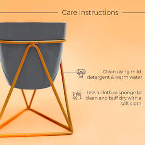 Pot de fleur à impression personnalisée avec support Jardinière d'intérieur en métal pour vaisselle à prix de gros Jardinières pour accent Pots de décoration pour le bureau/la maison - Product Image 3