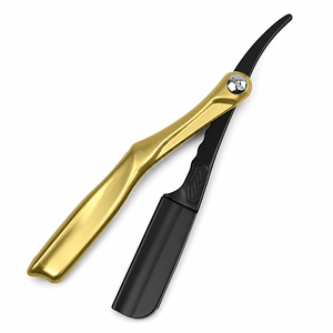 Purple And Silver Folding <b>Razor</b> With <b>Single</b> <b>Blade</b> Stainless Steel Edge ABS Handle Professional Shaving Tool - Product Image 6