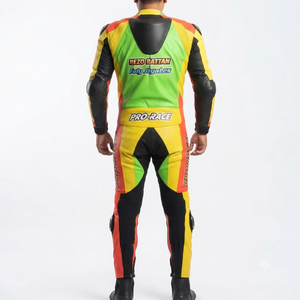 Combinaison de moto Ramaha Pro 1 pièce pour homme en cuir de vache véritable/cuir de kangourou, style MotoCP, armure niveau 2 - Product Image 2
