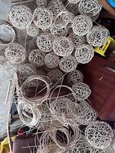 ลูกบอลหวายสำหรับตกแต่งงานฝีมือลูกบอลสำหรับตกแต่งบ้านสมัยใหม่งานแฮนด์เมดจำนวนมาก - Product Image 2