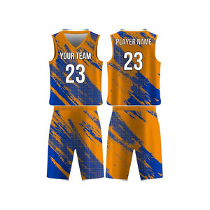 Ensemble de maillots de basket personnalisés, col en V, sans manches, impression sublimée, respirant, unisexe, vêtements d'équipe pour adultes - Product Image 1
