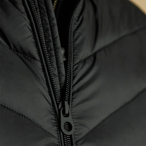 OEM Service Adult <b>Men's</b> Windproof Breathable Winter Puffer <b>Vest</b> <b>Black</b> Color Outdoor Sleeveless Zip-Up Casual Wear with Pocket - Product Image 3