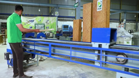Machine à fendre le bambou automatique 10FT, robuste et haute efficacité, pour la fabrication de bâtonnets et la production d'Agarbati