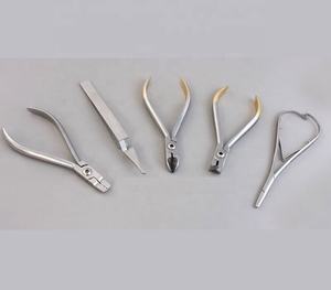 Nouveau Logo OEM coudé 45 Instruments chirurgicaux dentaires en acier inoxydable support orthodontique enlevant la pince de décollement couleur naturelle - Product Image 6