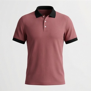 Camisetas Polo para Hombre Estilo Urbano, Transpirables, Vintage, a Rayas, de Manga Corta, de Alta Calidad, Camisetas Deportivas de Algodón para Verano - Product Image 1