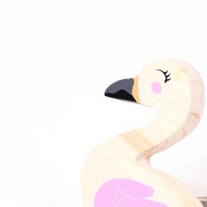 Boutons de meuble modernes faits à la main en bois de pin, en forme de flamant rose, pour tiroirs, poignées de porte de commode, poignées de placard, boutons pour chambre d'enfant - Product Image 4