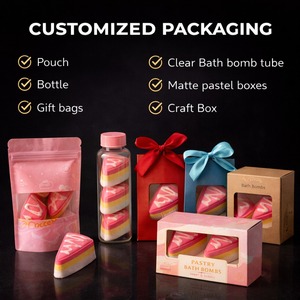 ระเบิดอาบน้ำสมุนไพรออร์แกนิคแบบฟู่ฟ่อง รับผลิตแบบ OEM แบรนด์ส่วนตัว ผู้ผลิตขายส่ง ปรับแต่งกลิ่นและสีได้ ลูกบอลอาบน้ำจากธรรมชาติ 100% - Product Image 6