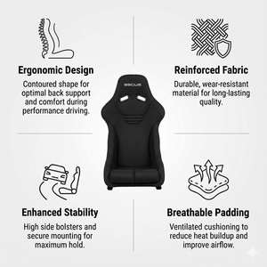 Siège de course en Alcantara Apex FRP pour simulateur de console de jeu PC, ajustement universel, respirant, durable, chaises de jeu - Product Image 6