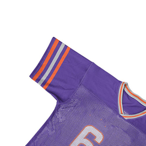 Maillots de football vintage américains sur mesure pour hommes, en maille tricotée oversize, col en V, coupe courte et carrée - Product Image 6