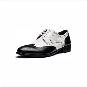 Chaussures habillées en cuir marron uni, style Oxford, à bout pointu, pour le bureau et toutes les saisons - Product Image 4