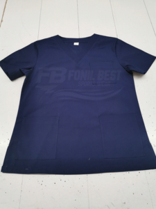 Blusa de Uniforme Hospitalario para Mujer, Cuello en V, Verde, Algodón y Poliéster, Manga Corta, Diseño Personalizado - Product Image 6
