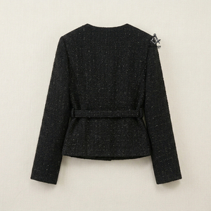 Ropa Masónica Herencia Delta Sigma, Abrigo Elegante para Mujer, Resistente al Viento, Corte Recto, Tejido de Poliéster - Product Image 3