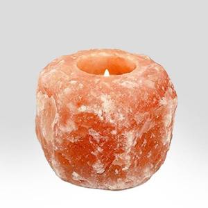 Portavelas de Sal del Himalaya Tallados a Mano, Estilo Náutico, Forma Natural, Decoración para el Hogar, de Pakistán, Venta al Por Mayor - Product Image 1