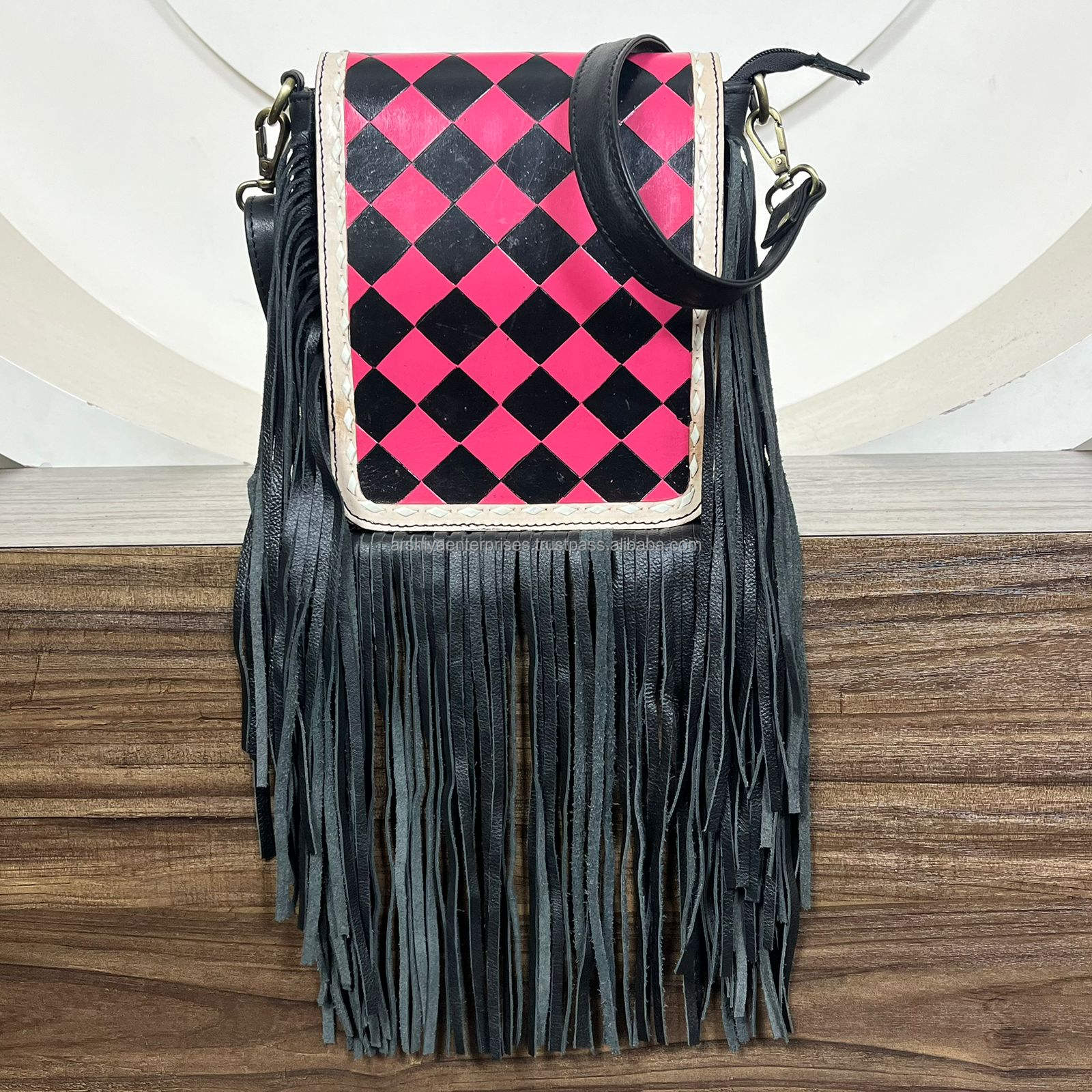 Black & Pink Checkered