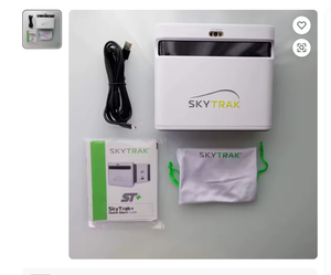 ข้อเสนอสุดคุ้ม SkyTrak ST Plus Golf Launch Monitor สาย USB คู่มือเริ่มต้นใช้งานอย่างรวดเร็ว กระเป๋าใส่สีขาว อุปกรณ์พกพาสีขาว - Product Image 1