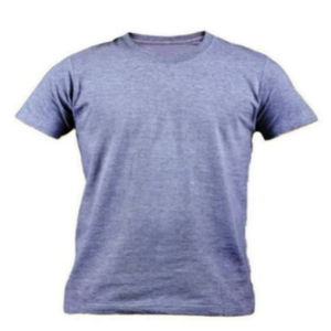 T-shirt personnalisable pour homme à col rond 100 % coton biologique gris délavé tricoté épais uni devant court fitness streetwear - Product Image 1