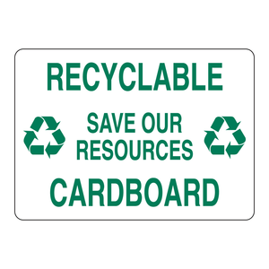 Panneau de signalisation au sol pliable en carton recyclable Brady pour les campagnes environnementales - Product Image 1