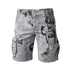 Men's Sublimation <b>Cargo</b> <b>Shorts</b> Multiple Pockets Breathable <b>Lightweight</b> Mid Waist Drawstring Closure Summer Streetwear 100% - Product Image 3
