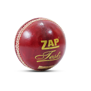 Pelota de Cricket Ligera de Cuero Rojo de Primera Calidad ZAP Sports Premium Test |   Pelota de Cricket de Entrenamiento Profesional Hecha a Mano de Primera Clase - Product Image 2