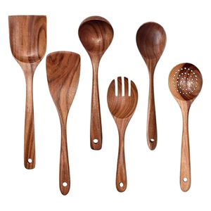 Fourchettes à salade en bois naturel écologiques, couverts réutilisables en bois pour desserts, ensemble de couverts pour restaurant et hôtel - Product Image 6