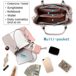 Bolsos de Mano Elegantes de Cuero, Bolsos de Moda, Bolsos de Hombro con Asa Superior para Mujer, Accesorios Modernos de Alta Calidad - Product Image 5