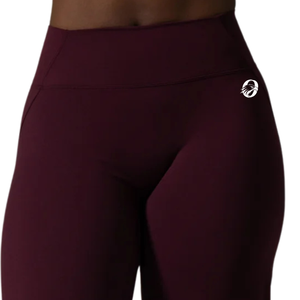 Burgundy Women's <b>High</b> Waist Wide Leg Workout Pants Soft Stretch Athletic Trousers for Yoga Gym Fitness Training - Product Image 4