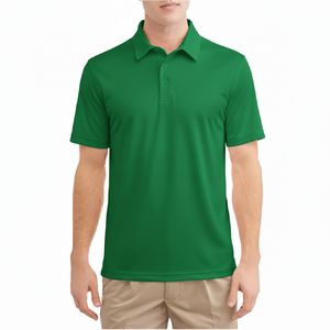 Polo léger pour homme en coton respirant, coupe ajustée, décontracté, tendance estivale - Product Image 3