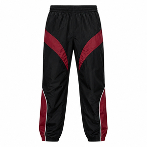 Unisex Solid Color Waterproof Breathable Nylon Zip-Up Hoodie & Trousers Set Sporty Streetwear Autumn Fashion - Product Image 4