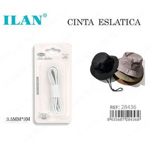 Cordoncino elastico Ilan 3,5 mm x 3 m per cappelli e accessori di abbigliamento - Product Image 1
