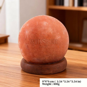 Lámpara de Sal del Himalaya Tallada de Estilo Moderno, Decoración de Mesa, Belleza Natural de Pakistán, Brillo Cálido - Product Image 4